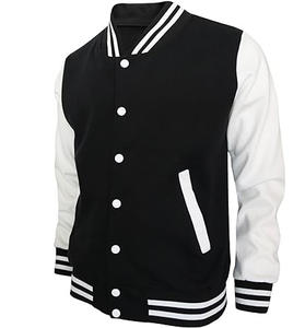 جاكيت بيسبول رجالي من البوليستر والقطن بأزرار للأعلى جاكيت فارستي - Product Image 1