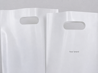 Sac à main PO, sac de shopping en plastique, sacs personnalisés avec logo imprimé pour l'emballage de cadeaux, les boutiques de vêtements et la vente au détail