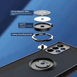 Hybride PC TPU Mat Translucide Étui Rigide Anneau Magnétique Couverture Arrière Pour <span class=keywords><strong>Samsung</strong></span> <span class=keywords><strong>Galaxy</strong></span> <span class=keywords><strong>A33</strong></span> <span class=keywords><strong>5G</strong></span> Cas A31 A32 A5 S20 S21 S22 Plus - Product Image 5