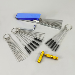 Kit de brosses de nettoyage pour pistolet à peinture, 39 pièces, outils métalliques pour l'entretien des aérographes et la réparation automobile - Product Image 2
