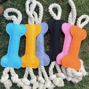 Juguete Masticable Multifuncional de Fieltro para Perros, en Forma de Hueso, Juguete de Cumpleaños para Perros, Juguete Interactivo para Cachorros - Product Image 2