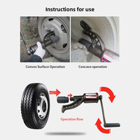 Multiplicateur de couple Offre Spéciale clé de roue de camion pneu de secours Jack poignée clé de roue adaptateur de douille d'impact pour changer le pneu de pneu