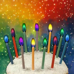 <span class=keywords><strong>Bougie</strong></span> magique de couleur flamboyante, cire de paraffine, décorations de gâteaux d'<span class=keywords><strong>anniversaire</strong></span> pour la maison, pour Halloween, Pâques, fêtes - Product Image 2