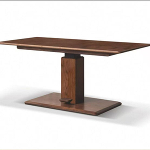 Bureau et table basse multifonctionnelles réglables en bois massif de style moderne et contemporain avec table d'appoint mobile - Product Image 6