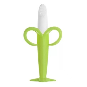 Anneau de dentition 3D en silicone de qualité alimentaire en forme de banane pour bébé, bâtonnet de dentition, apaisant pour les dents de lait, <span class=keywords><strong>bracelet</strong></span> de dentition, brosse à dents - Product Image 5