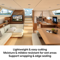 Panneau composite en plastique stratifié avec âme alvéolaire en PP à épaisseur personnalisée pour plateformes de bain de yacht et fabricants de bateaux