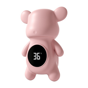 เครื่องวัดอุณหภูมิน้ำสำหรับเด็กทารก จอแสดงผลดิจิตอล สำหรับอาบน้ำเด็ก 0-12 เดือน พลาสติกสีฟ้า รูปทรงแอปเปิ้ล - Product Image 2