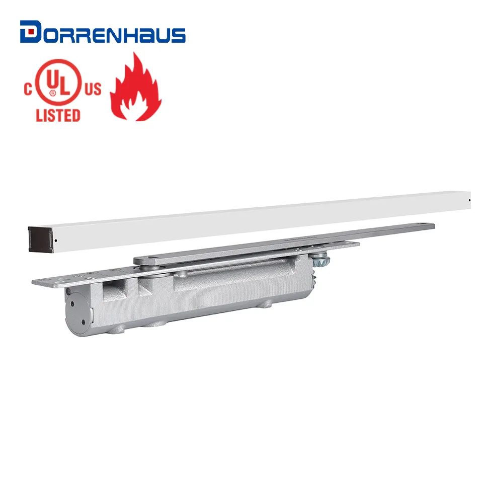 DORRENHAUS D70 UL รายการค่าโสหุ้ยปกปิด Cam การกระทำประตูไฮดรอลิอัตโนมัติใกล้ชิดสำหรับ20-100กิโลกรัมน้ำหนักประตู