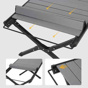 Wholesale High Quality Outdoor Portable Detachable Aluminum <b>Foldable</b> Egg Roll Igt Camping <b>Table</b> - Product Image 2