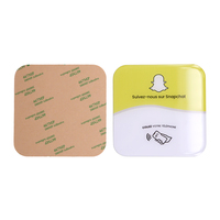 Etiqueta NFC Epoxi con Impresión Francesa y Logotipo Personalizado, 13.56MHz, Etiquetas NFC para Redes Sociales, Resistentes al Agua, para Acceso a Google Review y TikTok
