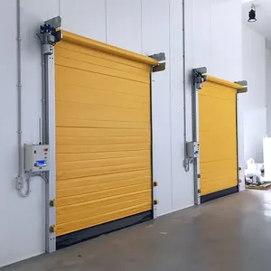 Cold Storage High Speed Door Good Sealing Insulated Doors For Cold Rooms Freezer Fast Rolling Door Supplier