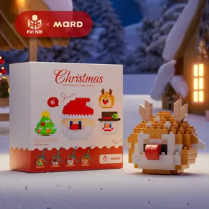 2024 New Popular Christmas Ball <strong>Tiny</strong> Diamond-Shaped Plastic Building Blocks 1:72 Scale Educational Assembly <strong>Toys</strong> for Children - Product Image 5