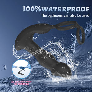 Ylove <span class=keywords><strong>Plug</strong></span> <span class=keywords><strong>Anal</strong></span> Confortable en Silicone avec Double Anneau Pénien vibrant et Perles Anales Jouet Sexuel pour Homme pour Augmenter le Plaisir Sexuel - Product Image 3