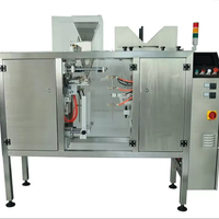 Machine automatique de remplissage et de bouchage de sachets et de pochettes, pour l'emballage alimentaire et chimique, avec ensachage vertical et étiquetage, à économie d'énergie
