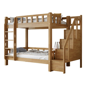 เตียงสองชั้นไม้สนแท้ ประหยัดพื้นที่ สำหรับห้องนอนเด็ก - Product Image 4