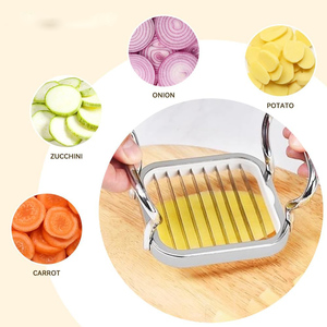 5 in 1 <b>Multifunction</b> Stainless Steel Potato Fruit <b>Cutter</b> Chipper Chopper Maker French Fry Tool - Product Image 4