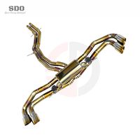 SDO Luxe Échappement Catback Valvetronic en Titane Doré pour Lamborghini URUS 4.0T V8 2018-2026 Performance à Quatre Sorties