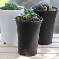 Pot de fleur de plante succulente en plastique rond épais d'approvisionnement d'usine à vendre ou à la décoration intérieure