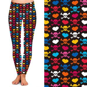 Leggings pour femmes imprimés néon artistiques des années <span class=keywords><strong>80</strong></span>, pantalons extensibles doux comme du beurre, élastiques, vente en gros d'usine, impression personnalisée, tricot - Product Image 4