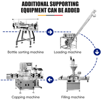 Machine de remplissage automatique de poudre pour bouteilles, ligne de remplissage et de bouchage à vis sans fin avec emballage et étiquetage pour l'alimentation et les cigarettes