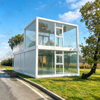 Maison conteneur modulaire préfabriquée FLKT Z-Fold écologique, étanche et résistante au vent, prix usine pour les centres de villégiature