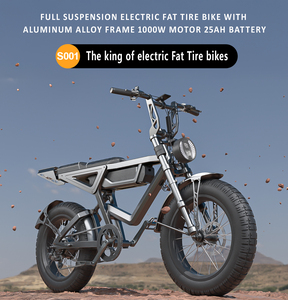 ZUMI OEM ODM Aluminum Frame 1000W Full Suspension Mountain Bike With 48V <b>Tube</b> Lithium & 750W Disc Fat Tire Bike Full Suspension - Product Image 3