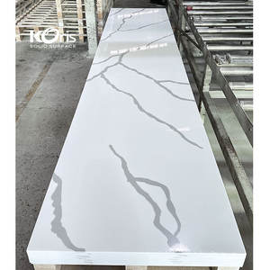 コリス工場価格 ホワイトカラカッタ大理石 人工石 アクリルソリッドサーフェスシート キッチンカウンター/洗面台用 - Product Image 3