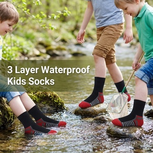 Chaussettes de randonnée imperméables à 3 couches respirantes et à séchage rapide pour enfants, pour les sports de plein air, la plage, les jeux aquatiques et le camping - Product Image 3