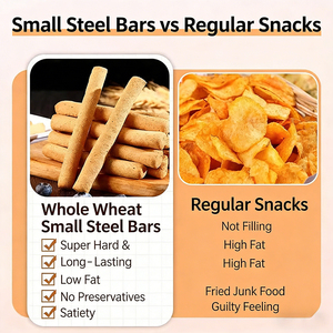 Whole Wheat Bars Non Fried Low Fat Meal Replacement <strong>Sugar</strong> <strong>Free</strong> Chewy Whole Wheat <strong>Biscuits</strong> Healthy Snack Bulk - Product Image 4