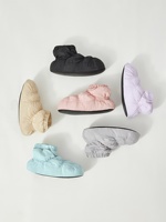 Chaussures de danse pour filles à bout rond, bottes de ballet chaudes doublées de coton, semelle souple en PU, chaussures pour enfants