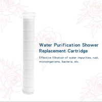 Supprimer le chlore rapidement Sulfite de calcium/KDF/Vitamine C Pomme de douche Filtre de remplacement Cartouche propre Adoucisseur d'eau dure