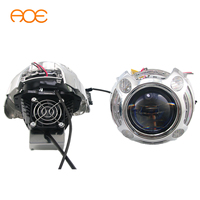Kit d'objectifs de projecteur Bi LED 80W 3 pouces haute puissance avec LED W & Y bicolore pour carénages Panamera