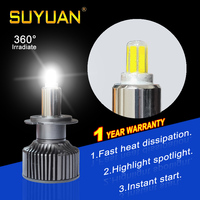 Pièces automobiles Lampe à LED haute puissance Canbus 92W 16000LM 360 CSP 3570 Puce H7 Ampoule de voiture Phare à LED