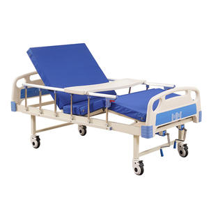 Cama de Hospital Manual Jiheng con Manivela Simple de Acero Inoxidable para Pacientes Mayores en Hospitales y Residencias de Cuidado - Product Image 1