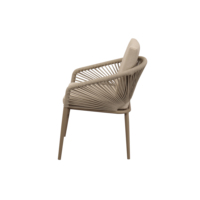 de patio moderne chaises 8 places meubles de jardin extérieur ensembles de salle à manger en corde d'aluminium de 9 pièces