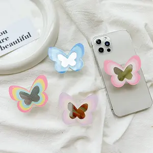 2024 Mobile Phone Accessories As Gifts Luxury Design Phone Socket Factory Wholesale Butterfly Collapsible Grip Stand Give Gifts