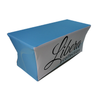 Couverture de table extensible à impression personnalisée Nappes de table ajustées avec logo pour salon professionnel Couverture de table
