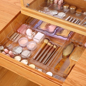 5Pcs Nhựa Bàn Ngăn Kéo Lưu Trữ Cho Mỹ Phẩm Trang Điểm Công Cụ Trên Khuôn Mặt Son Môi Ngăn Kéo Tổ Chức Cho Nhà Bếp Phòng Tắm Tủ Quần Áo Lưu Trữ - Product Image 4