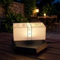 Lampe de table LED créative en forme de billet de banque flottant à lévitation magnétique, veilleuse design billet de dollar, décoration de bureau et de maison, cadeau