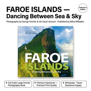 Libro de Fotografía de las Islas Feroe, Tapa Dura, a Todo Color, Paisajes Naturales, Regalo para Librerías, Hecho en China - Product Image 1