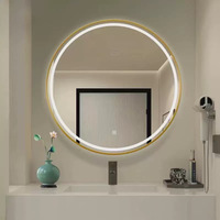 Meuble-lavabo mural moderne avec double vasque, miroir LED et meuble sous-vasque pour salle de bain