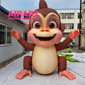 Actividades personalizadas de fábrica, decoración de <span class=keywords><strong>eventos</strong></span>, mascota, juguete de <span class=keywords><strong>mono</strong></span> inflable, globo de <span class=keywords><strong>mono</strong></span> de dibujos animados inflable - Product Image 1