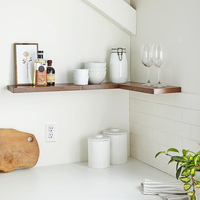 Lot de 3 étagères murales flottantes en bois personnalisées pour rangement mural – Vente en gros