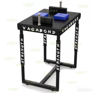 Mesa de Lucha de Brazos Compatible con WAF, Estructura de Acero Grueso, Protectores de <span class=keywords><strong>Codo</strong></span> Seguros para Competencia, Uso en Gimnasio y Entrenamiento en Casa - Product Image 1