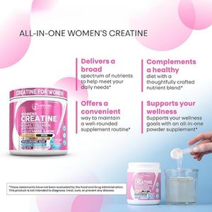Kreatin Wanita Merek Proprietari, Bubuk Kreatin Monohidrat Bubuk Kreatin Mengandung L-glutamin, Biotin, dan Kolagen - Product Image 3