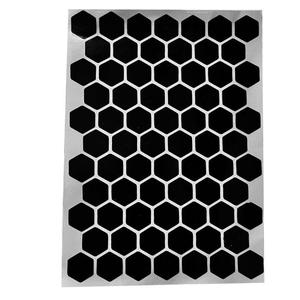 Autocollants hexagonaux noirs en nid d'abeille hautement réfléchissants, décalcomanies de sécurité nocturne, ruban de protection anti-rayures <span class=keywords><strong>pour</strong></span> <span class=keywords><strong>casque</strong></span> de moto et vélo - Product Image 4