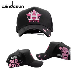 Gorra trucker de gamuza de 5 paneles con visera ancha, diseño de la Última Cena, textura premium, con pedrería, venta al por mayor, en stock - Product Image 6