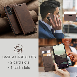 Étui de luxe en cuir à rabat pour <span class=keywords><strong>Samsung</strong></span> S26 Plus S25 <span class=keywords><strong>Ultra</strong></span> S24 FE S25 Edge S25 FE <span class=keywords><strong>S22</strong></span> S21 S20 Plus, avec fonction portefeuille - Product Image 5