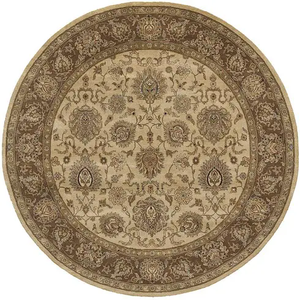 Handmade Len Thảm Với Cọc Cao Nhỏ Mục Vụ Vòng Tròn Thêu Cho Phòng Ngủ Phòng Khách Hoặc Văn Phòng-Nhà Thảm Tường Để Tường - Product Image 1