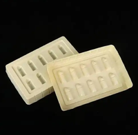 Plateau intérieur floqué personnalisé à plusieurs compartiments, grille séparée, doublure en velours pour emballage intérieur de boîtes à cosmétiques, outils, ou cadeaux